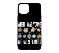 Custodia per iPhone 15 Plus Quando ero giovane avevamo 9 pianeti Astronomia del sistema solare