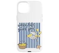 Custodia per iPhone 15 Plus Quando la vita ti offre ostriche, sorridi con umorismo