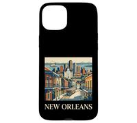 Custodia per iPhone 15 Plus Quartiere francese del tram vintage retrò di New Orleans Louisiana