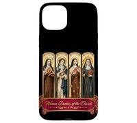 Custodia per iPhone 15 Plus Quattro donne dottoresse della Chiesa sante cattoliche Teresa