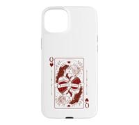 Custodia per iPhone 15 Plus Queen Hearts Orgoglio Lesbico | Romance Gothic LGBTQ