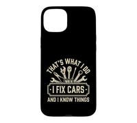 Custodia per iPhone 15 Plus Questo è quello che faccio aggiusto le auto e so cose - Car Guy