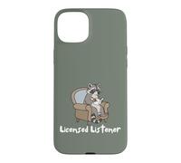 Custodia per iPhone 15 Plus Raccoon Licensed Listener Therapy School Graduation