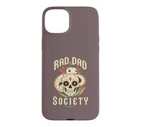 Custodia per iPhone 15 Plus Rad Axolotl Dad Skull Head Society Funny Anfibio