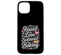 Custodia per iPhone 15 Plus Raised By Love Sustained By Baking Baker Citazione