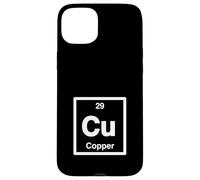 Custodia per iPhone 15 Plus Rame, Cu - Tavola periodica degli elementi Science Gifts
