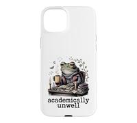 Custodia per iPhone 15 Plus Rana accademicamente malato studio nerd