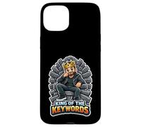 Custodia per iPhone 15 Plus Re Delle Parole Chiave Divertente SEO Marketer Uomini