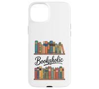 Custodia per iPhone 15 Plus Reading as a Bookaholic per gli amanti dei libri
