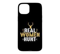 Custodia per iPhone 15 Plus Real Women Hunt Hunting Hunter Life Adventure Nature Lover