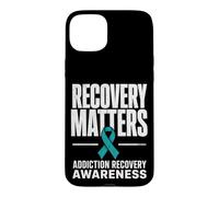 Custodia per iPhone 15 Plus Recovery Matters Drug Alcol Addiction Awareness Teal