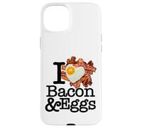 Custodia per iPhone 15 Plus Regalo I Love Bacon and Eggs