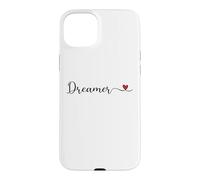 Custodia per iPhone 15 Plus Regalo tipografico a forma di cuore sognatore