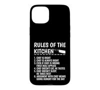 Custodia per iPhone 15 Plus Regole divertenti dello chef di cucina umorismo