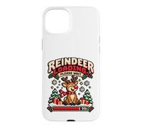 Custodia per iPhone 15 Plus Reindeer Loading Please Wait Pixel Art 8-Bit Christmas