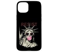 Custodia per iPhone 15 Plus Resist Statue Liberty Bubblegum Equality Retro Edgy Protest