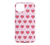 Custodia per iPhone 15 Plus Retro 8 Bit Gamer Heart Life Force Videogioco Cuori Pattern