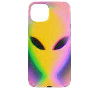 Custodia per iPhone 15 Plus Retro Alien Aura Psychedelic Rainbow Aesthetic Cryptozoology