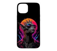 Custodia per iPhone 15 Plus Retro Chupacabra Leggenda Creatura Mistero Mostro Opera D'arte