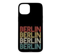 Custodia per iPhone 15 Plus Retro Distressed Germania Berlino Deutschland