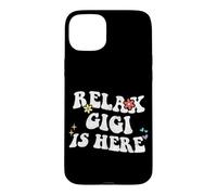Custodia per iPhone 15 Plus Retro Groovy Relax GIGI Is Here Funny Mother's Day Nome