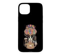 Custodia per iPhone 15 Plus Retro Groovy Science Vibes Lab Flasks STEM Geek