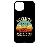 Custodia per iPhone 15 Plus Retro Physic Chemistry Science doesn't care what you believe
