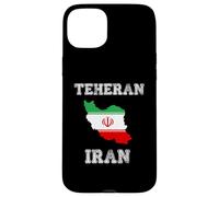 Custodia per iPhone 15 Plus Retro Teheran Iran Distressed Iran Bandiera Iran