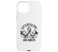 Custodia per iPhone 15 Plus Risolviamolo come un divertente braccio di ferro da adulti