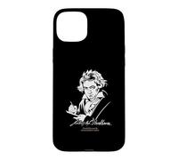 Custodia per iPhone 15 Plus Ritratto e firma di Ludwig van Beethoven