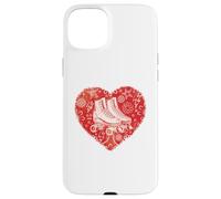 Custodia per iPhone 15 Plus Roller Skater Heart Grafica Pattinaggio su strada