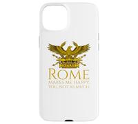 Custodia per iPhone 15 Plus Roma mi rende felice - SPQR Legionary Eagle - Storia Romana