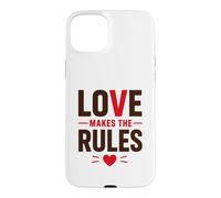 Custodia per iPhone 15 Plus Romantic Couple Quote Valentine's Day Love Makes The Rules