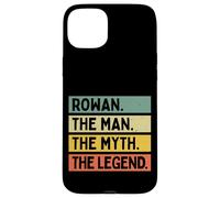 Custodia per iPhone 15 Plus Rowan L'uomo Il mito La leggenda divertente citazione personalizzata