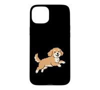Custodia per iPhone 15 Plus Running Cavapoo Dog Breed Mom Pet Lovers Owner