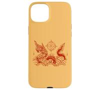 Custodia per iPhone 15 Plus Sak Yant Tatuaggio Naga Serpente Bangkok Yantra Thailandia