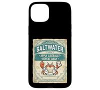 Custodia per iPhone 15 Plus Saltwater Doctor Crab Ocean Vintage Design