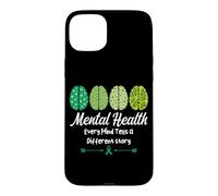 Custodia per iPhone 15 Plus Salute mentale Ogni mente racconta una storia diversa Positività