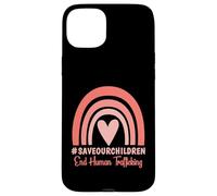 Custodia per iPhone 15 Plus Salva la nostra camicia per bambini Fine consapevolezza sulla tratta di esseri umani