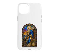Custodia per iPhone 15 Plus San Pietro Chiavi Gallo Cattedrale gotica Mosaico Art Icona