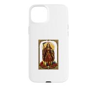 Custodia per iPhone 15 Plus Santa Muerte Holy Candles Altare devozionale Folk Saint Tee