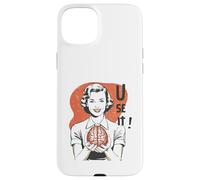 Custodia per iPhone 15 Plus Sarcastic Retro Use It Brain Funny Psychology Mind 1950s