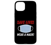 Custodia per iPhone 15 Plus Save Lives Wear a Mask