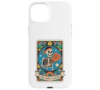 Custodia per iPhone 15 Plus Scheletro Padel Player Tarocchi Carta Divertente Padel Sport