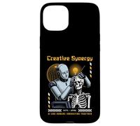 Custodia per iPhone 15 Plus Sci Fi Creative Synergy AI Umani Innovare Insieme
