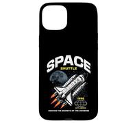 Custodia per iPhone 15 Plus Sci Fi Space Shuttle Alla ricerca dei segreti dell'universo 1990
