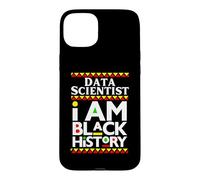 Custodia per iPhone 15 Plus Scienziato dei dati Melanina I Am Black History Working Mom Dad