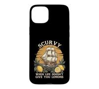 Custodia per iPhone 15 Plus Scurvy Quando la vita non ti dà limoni - Costume da pirata