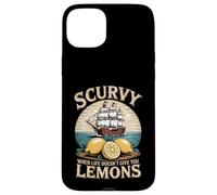 Custodia per iPhone 15 Plus Scurvy When Life Doesnt Give You Lemons Citazione