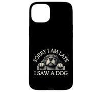 Custodia per iPhone 15 Plus Scusa Sono In Ritardo Ho Visto Un Cane